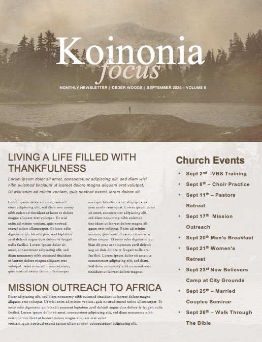 Into The Wild Church Newsletter