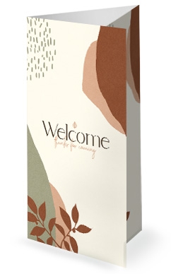 Fall Festival Leaf Church Trifold Bulletin