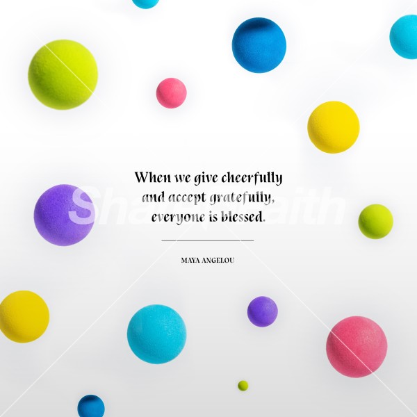 Give Cheerfully Social Media Graphic