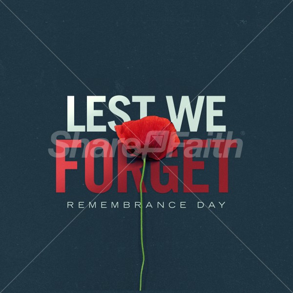 Lest We Forget Social Media Graphic