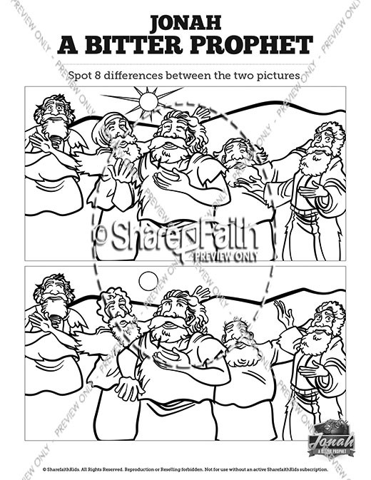 Jonah 4 A Bitter Prophet Spot the Differences