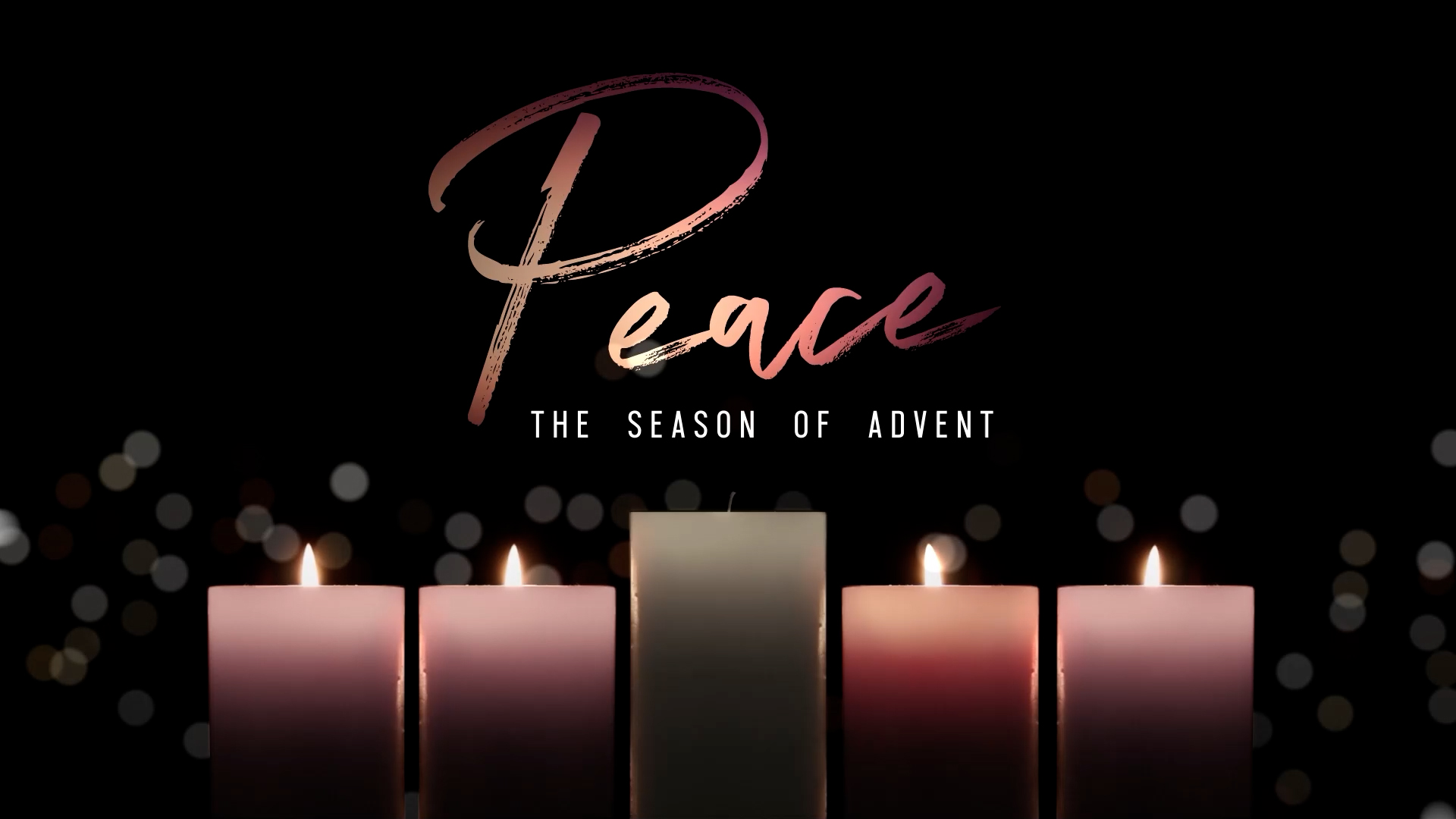 Peace Title 02 Advent Candlelight Graphics