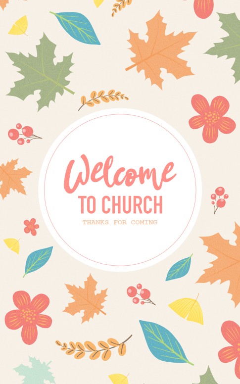 Thanksgiving Blessings Church Bifold Bulletin