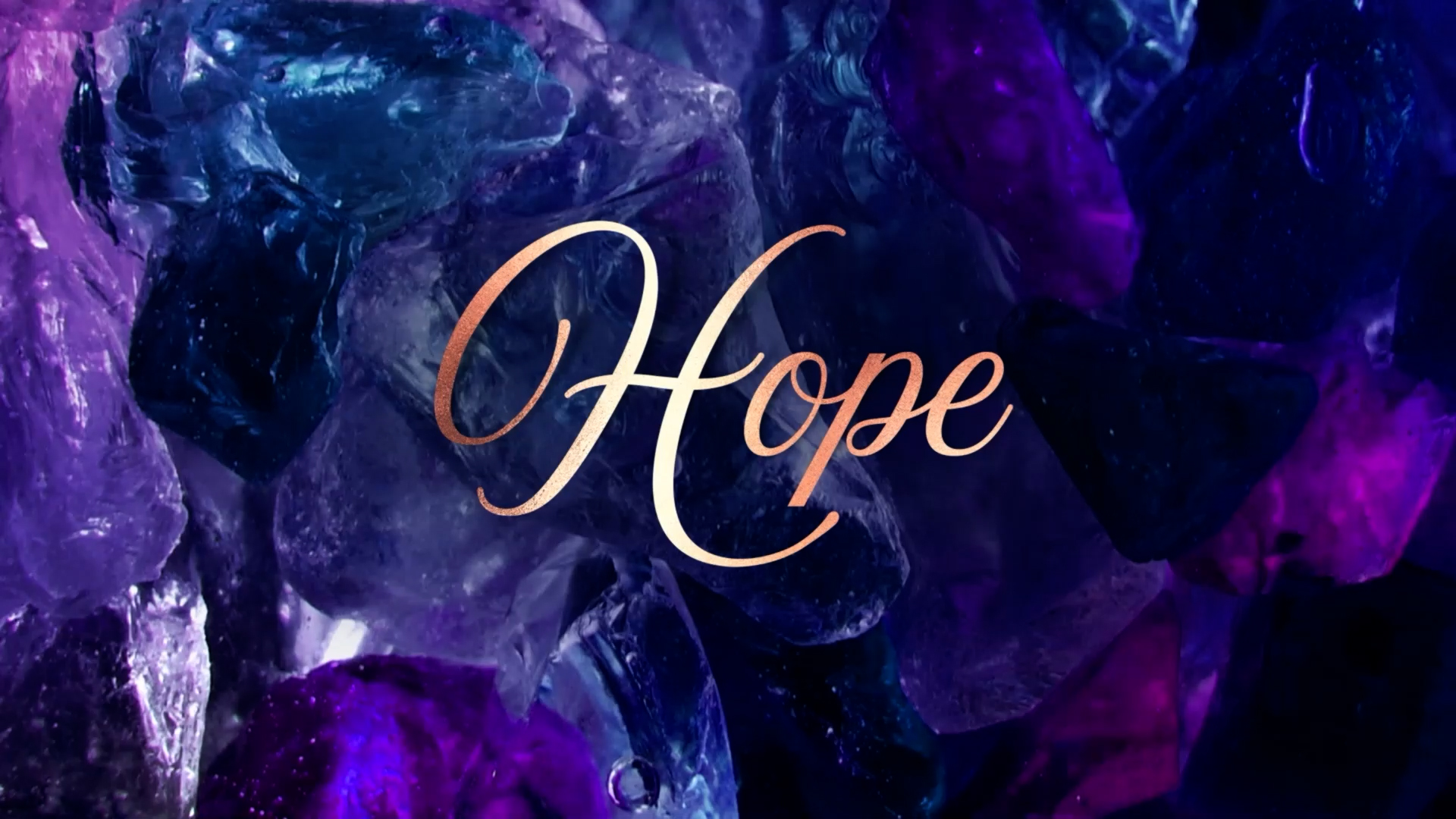 Hope Title Christmas Glass Motion Graphic