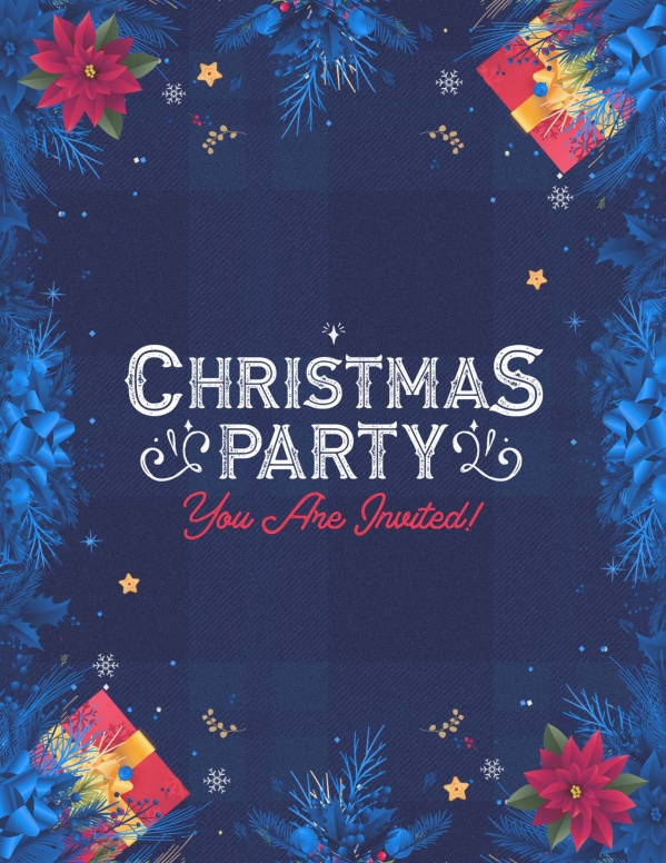 Christmas Party Blue