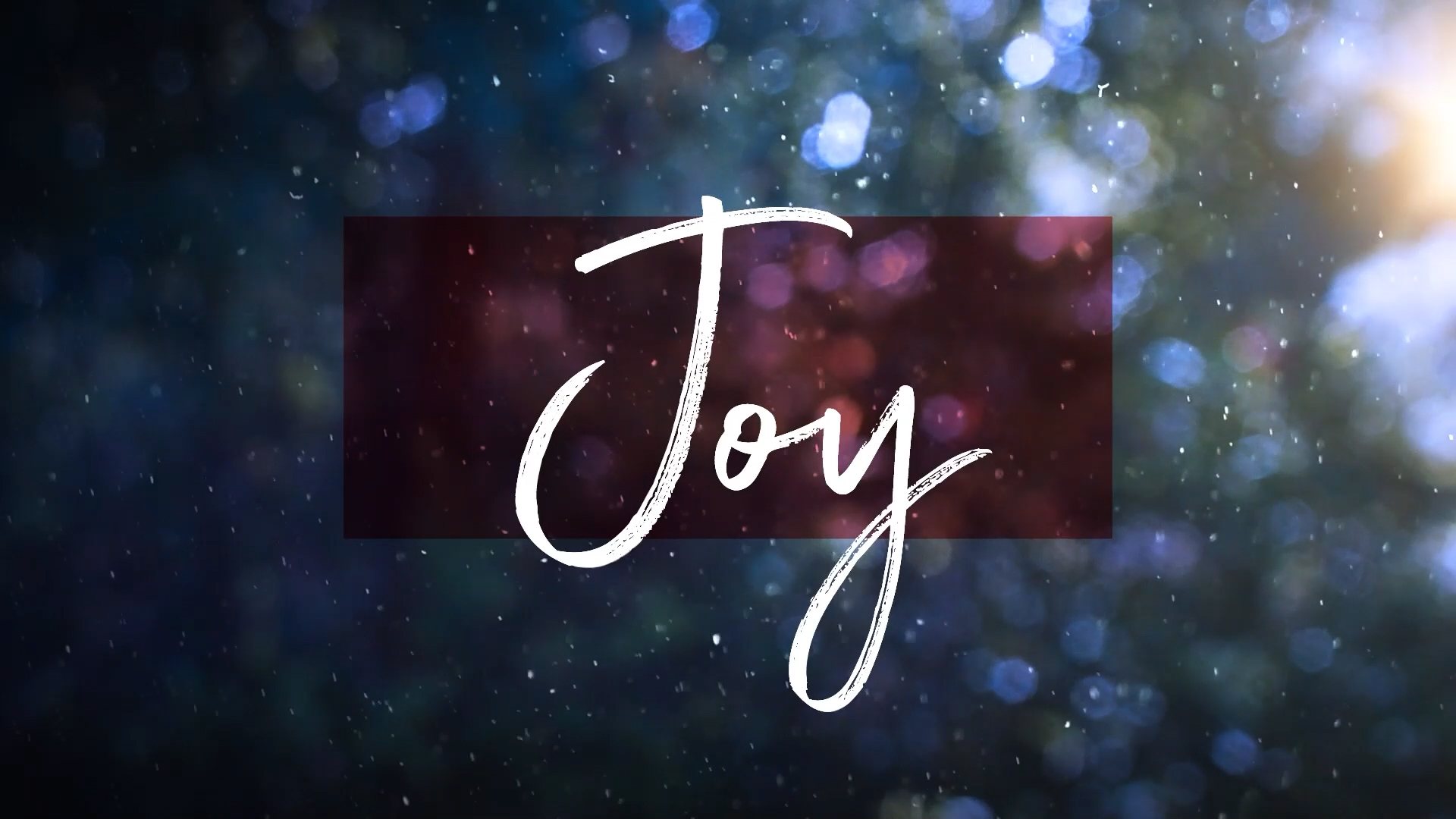 Joy Winter Snow Church Motion