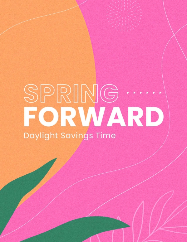 Spring Forward 2022 Church Flyer