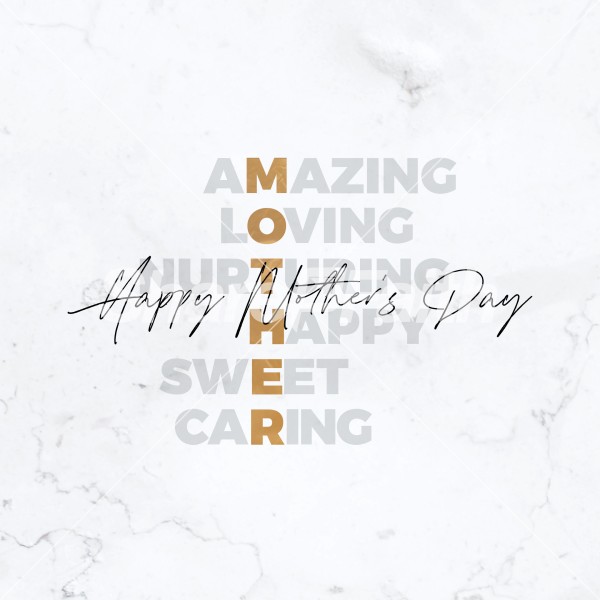 Amazing Mother's Day Acronym Social Media Graphics