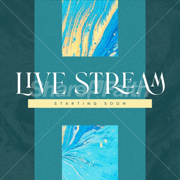 Live Stream Starting Soon Social Media Graphic