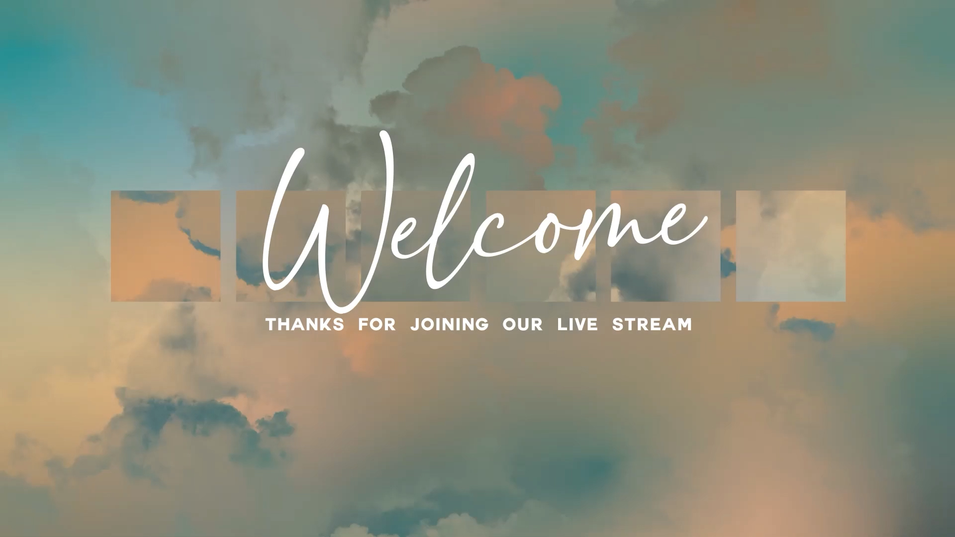 Paradise Clouds Church Motion Graphics Welcome 2