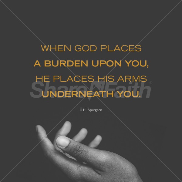 He Places His Arms Underneath You Social Media Graphics