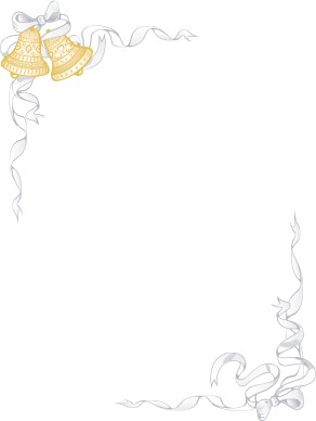 White Ribbon and Ornate Bell