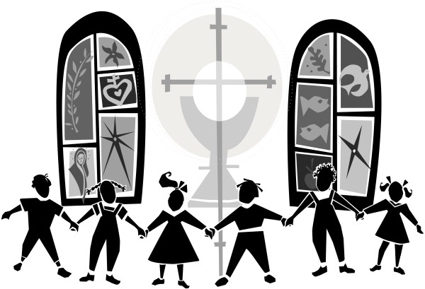 Black and White Kids at Church