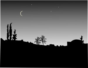 Dark Night over the Town