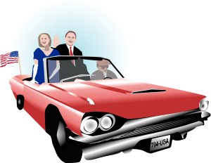 VIP in a Classic Car