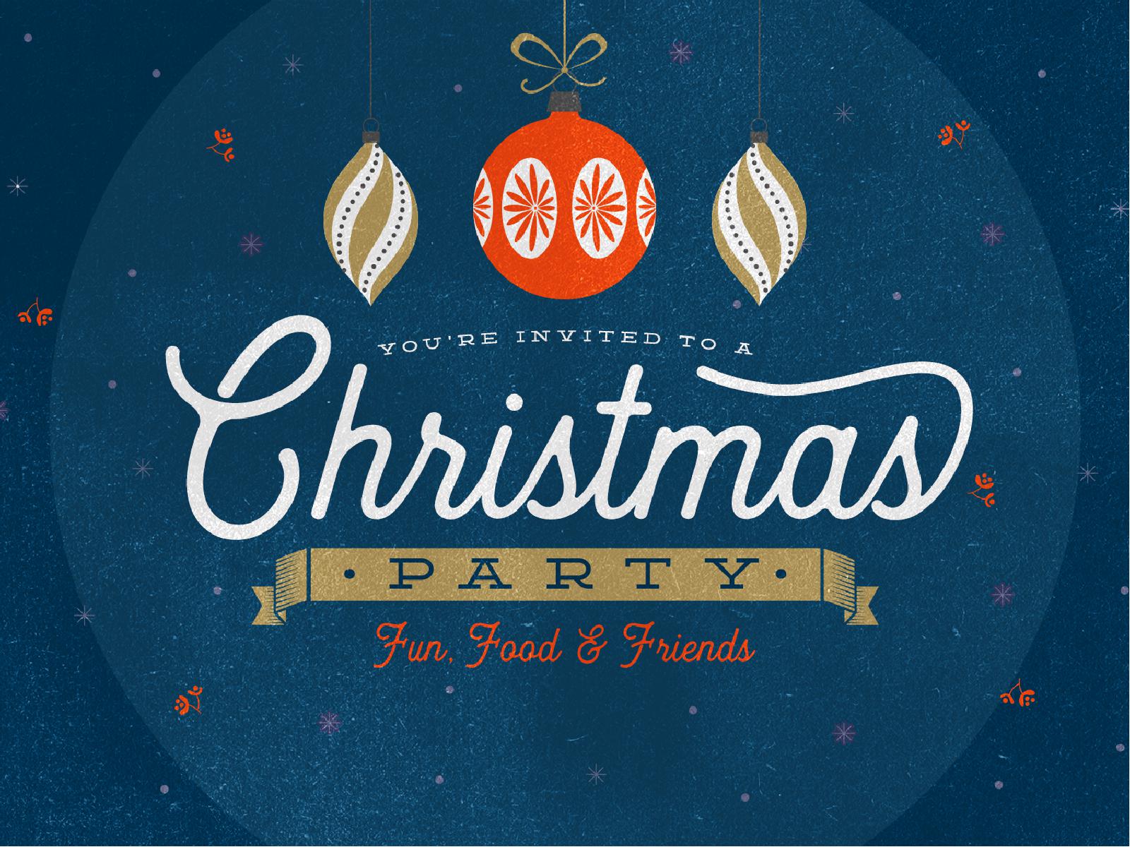 Christmas Party Invitation Graphic