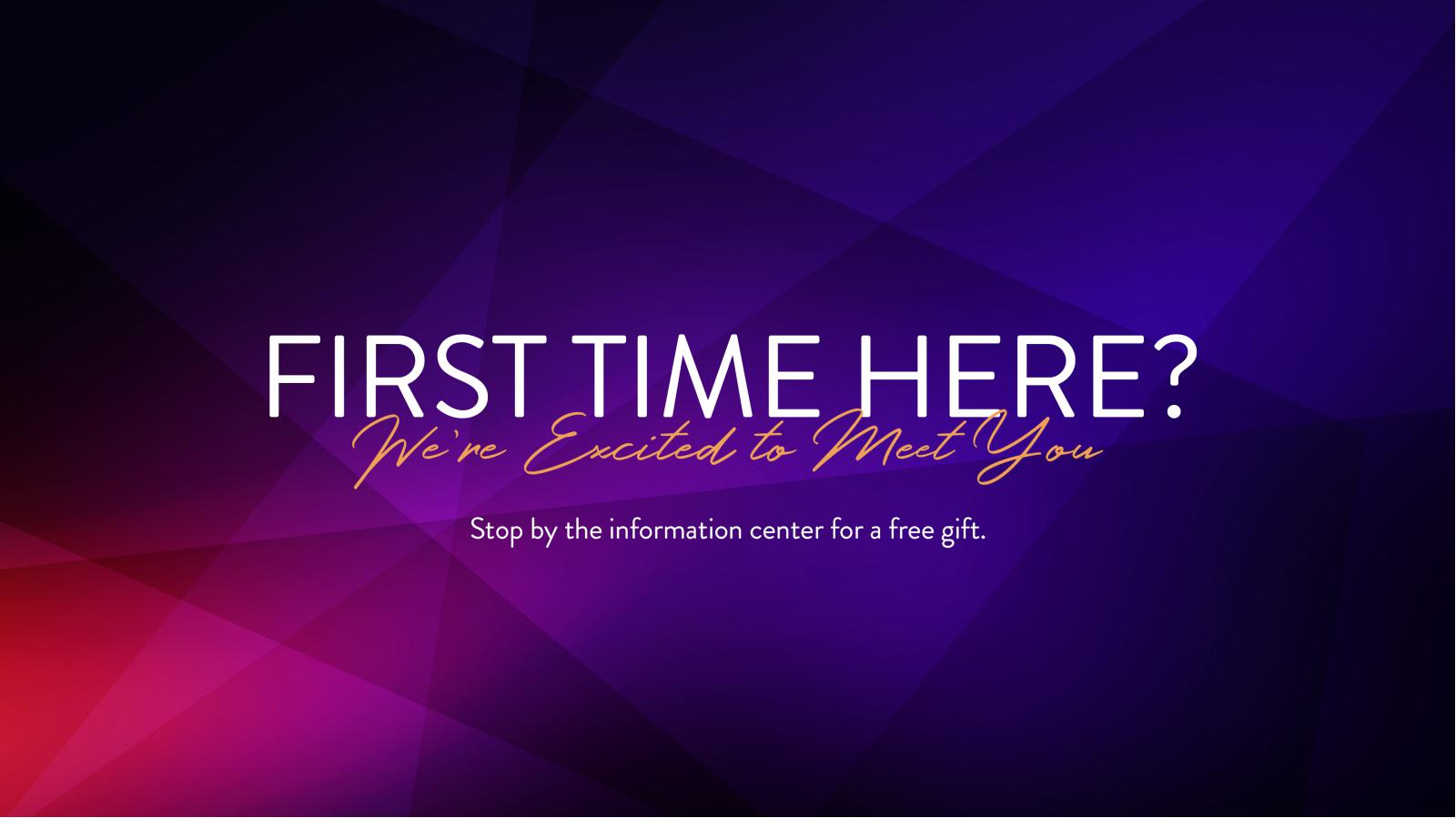 First Time Abstract Church Announcement Pre Service Slides