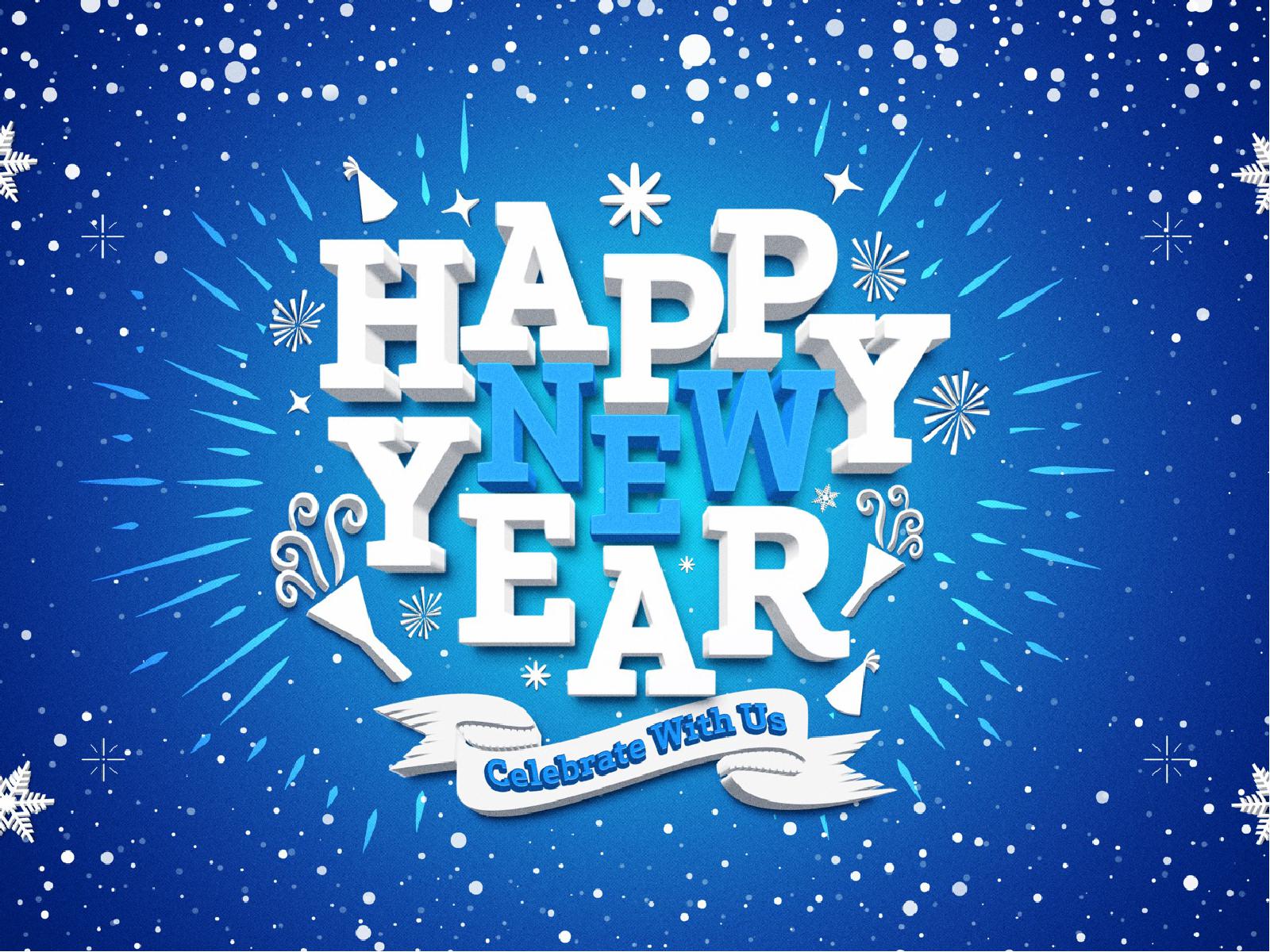 Happy New Year Winter Sermon Graphic