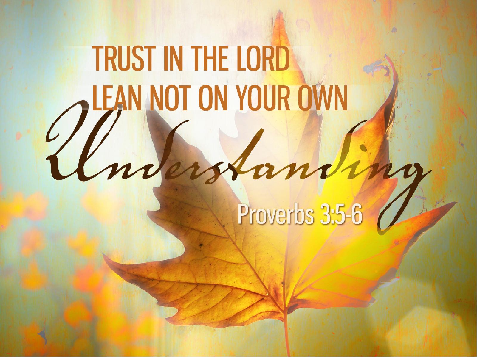 Trust In The Lord PowerPoint Template