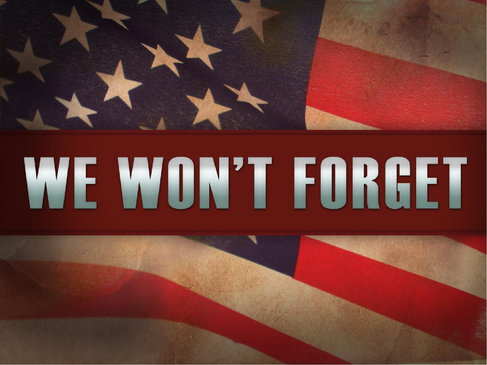 We Won't Forget