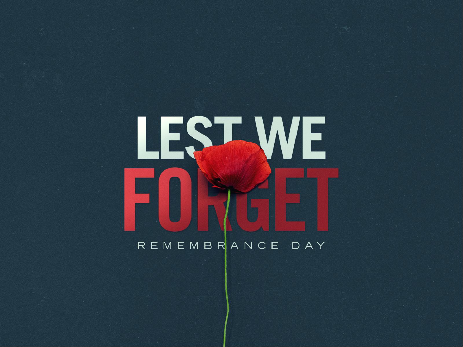 Lest We Forget Church PowerPoint