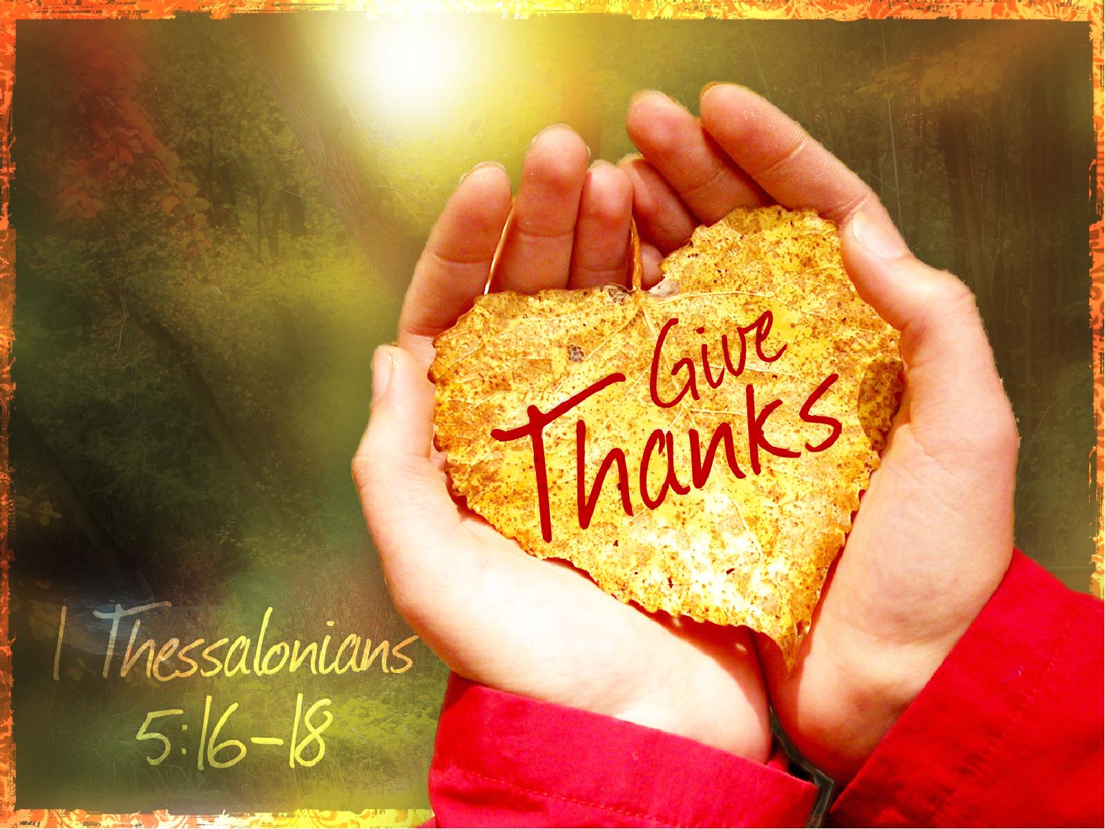 Giving Thanks Church PowerPoint Presentation