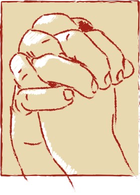 Large Clasped Hands