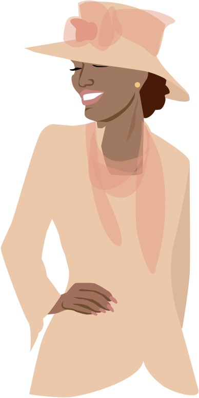 Stylish Woman Clipart