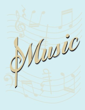 Music Flyer Blue Background
