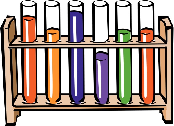 Colorful Test Tubes in Rack