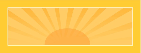 Sun in an Orange Rectangle