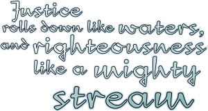 MLK Justice and Righteousness Word Art