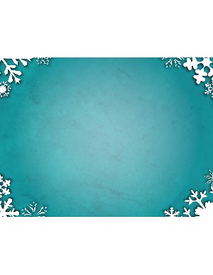 Antique Green with Snowflake Corners