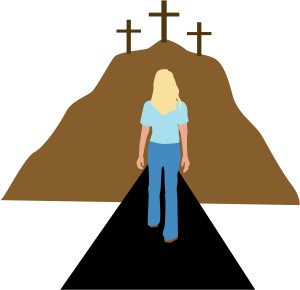 Woman Walking Towards Repentance