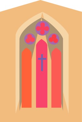 Stained Glass with Flowers