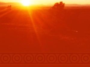Glowing Sunrise Christian Background