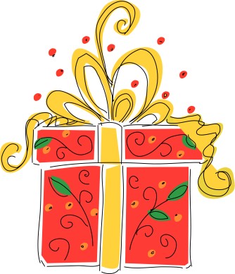 Big Red Present