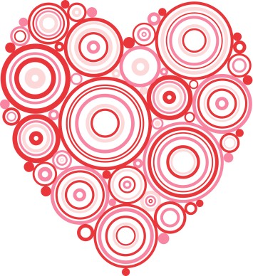 Red Circles Heart