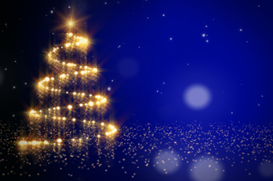 Christmas Tree Lights Church video Loop