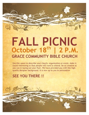 Fall Picnic Chruch Flyer