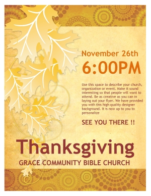 Thanksgiving Church Flyer