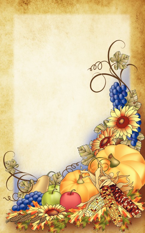 Colorful Harvest Bulletin Cover