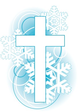 Cross Snowflakes Clip Art