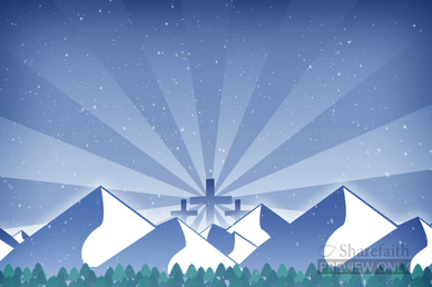 Crosses And Mountains Background Video