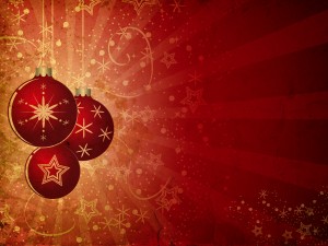 Christmas Ornament Background Slide