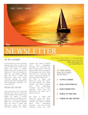 Church Newsletter Templates