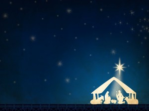 Nativity Scene Background Slide