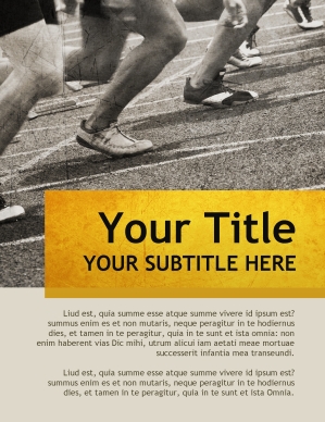 Run the Race Flyer Templates