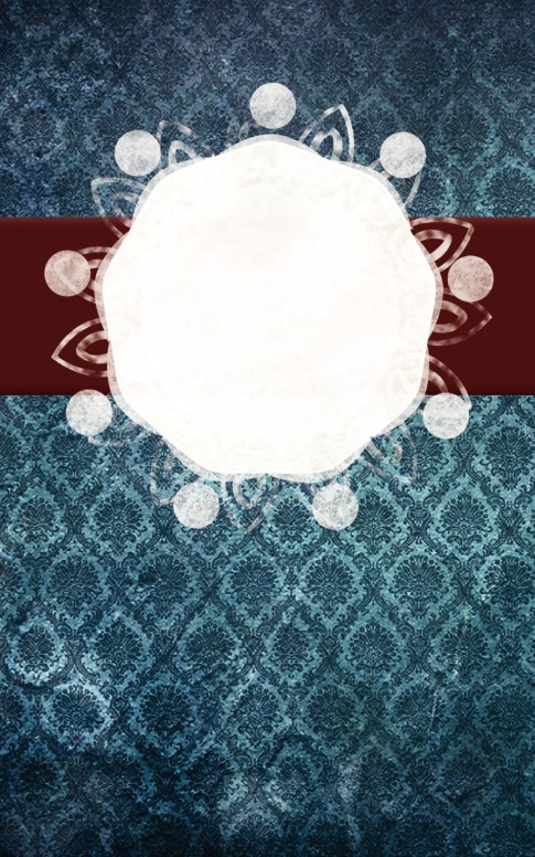 Blue and Maroon Pattern Church Bulletin Template