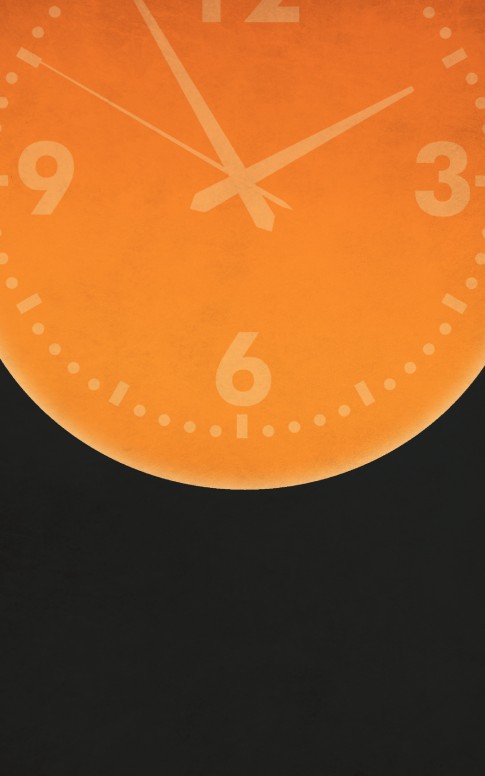 Clock Church Bulletin Template